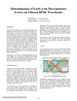 Determination of Early-Late Discrimination of Early-Late Discriminator